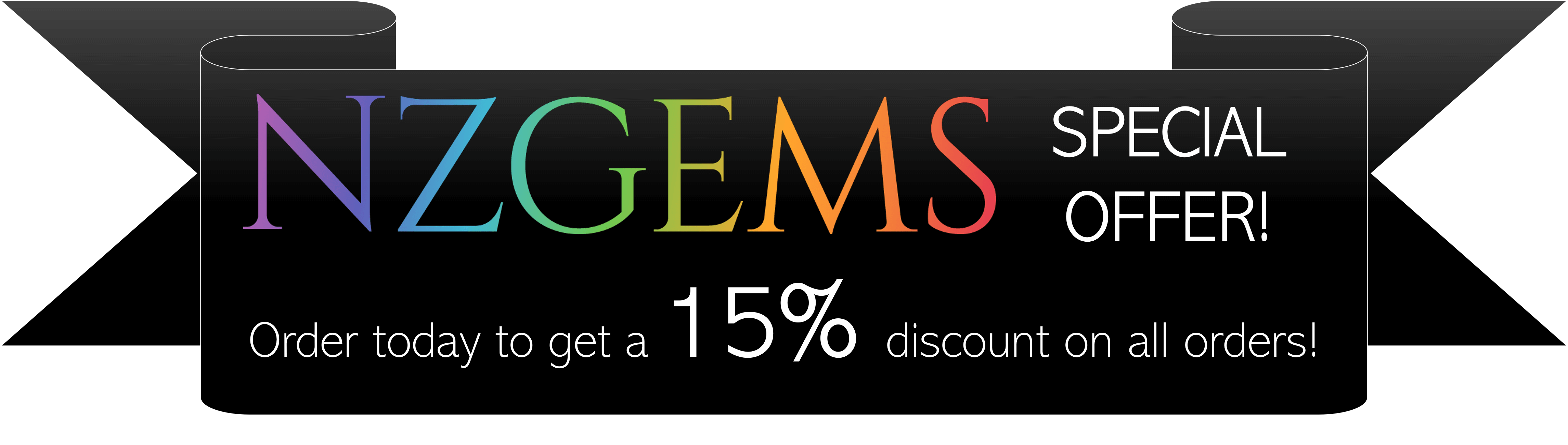 NZ Gems 15 per cent discount